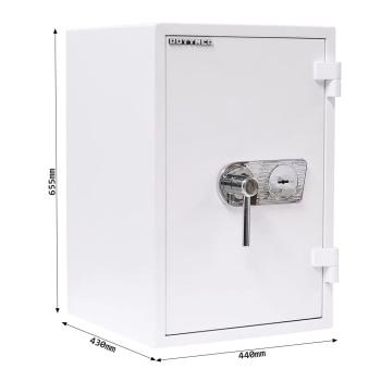 Rottner Wertschutzschrank EN1 Atlas Fire 65 Doppelbartschloss Weiß T05986